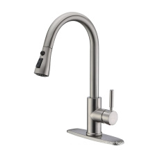 Aquacubic Single Level Stainless Steel Kitchen Sink Faucets with Pull Down Sprayer